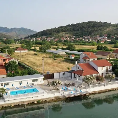 Waterfront Sunset Dream With Pool Villa Trebinje